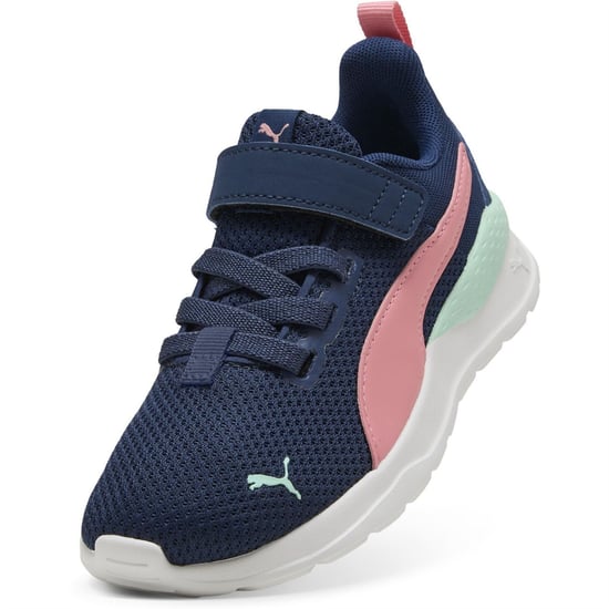 Boys Puma Kids Anzarun Lite Ac+ Low Top Trainers in PrsnBl-Pnkscp-M - Image 6