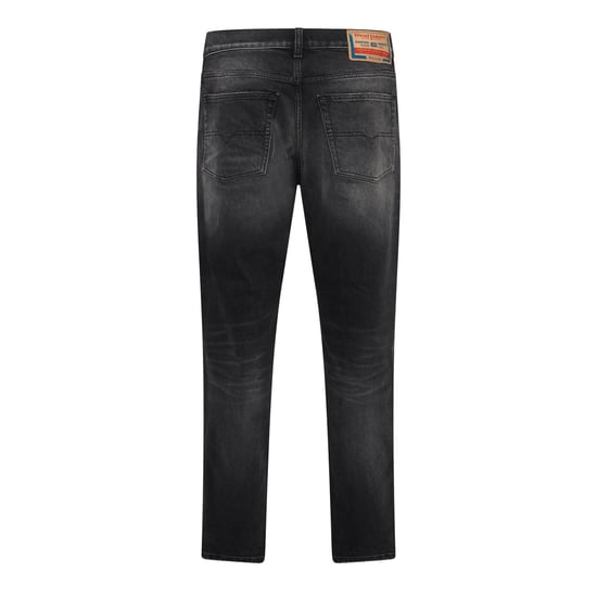 Men's Diesel 2023 D Finitive Straight Leg Jeans in Black/Grey De - Image 2
