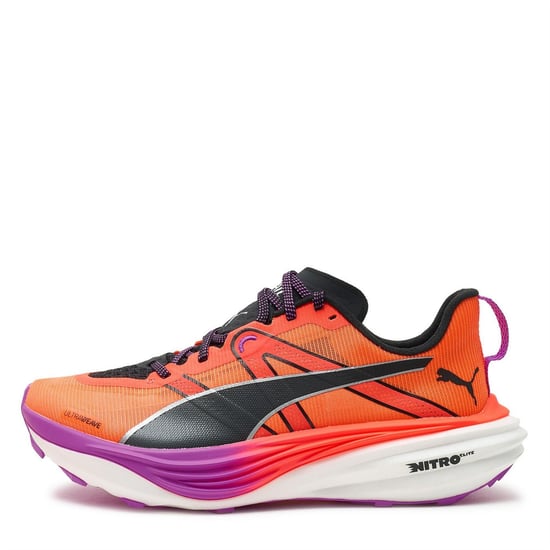 Women's Puma Deviate Nitro Elite Trail Wn Running Shoes in Glowingred - Image 2