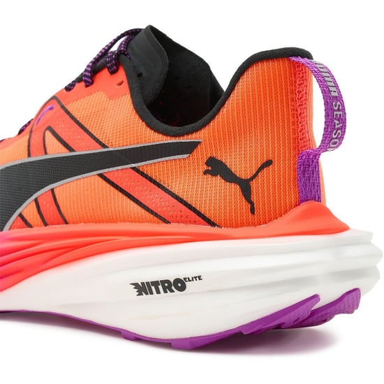 Women's Puma Deviate Nitro Elite Trail Wn Running Shoes in Glowingred - Image 5