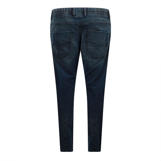 Men's Diesel Krooley Ne Sweat Tapered Jeans in Blue Denim - Image 2