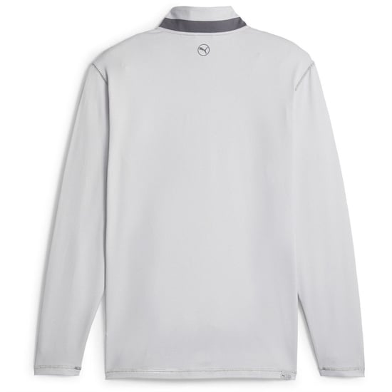 Men's Puma Lightweight Quarter Zip Jumper in Ash Gray/Slate - Image 2