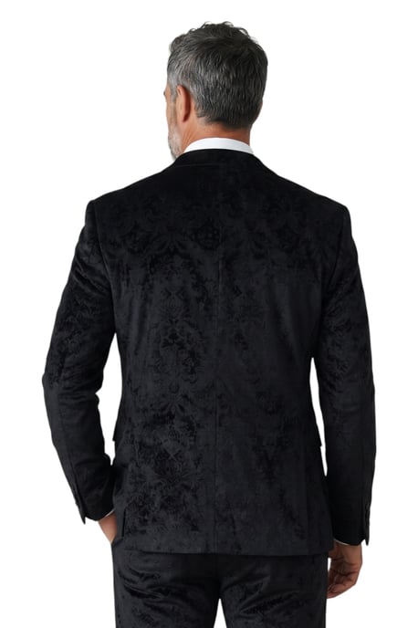Heren zwart 3-delig fluwelen trouw Tuxedo formeel pak - AK2 - Image 6