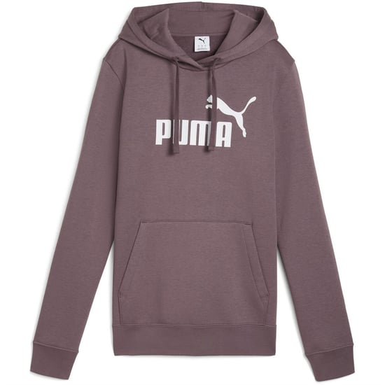 Women's Puma No. 1 Logo Tech Fleece Overhead Hoodie in Raisin - Image 1