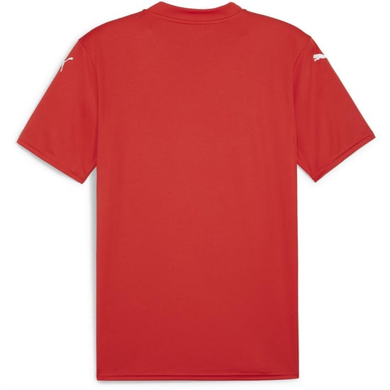 Men's Puma Teamglory Jersey T-Shirt in Red/White - Image 2