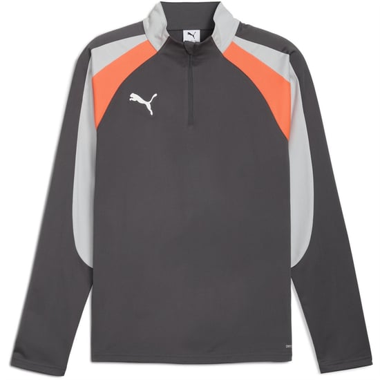 Men's Puma Individualliga Quarter Zip Drill Top in Shadow Gray - Image 1