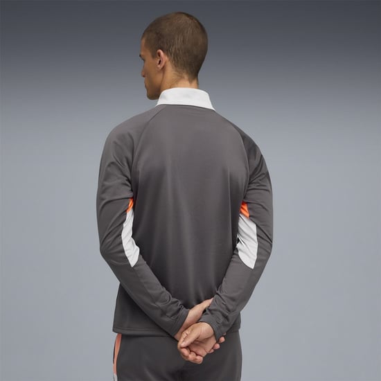 Men's Puma Individualliga Quarter Zip Drill Top in Shadow Gray - Image 4