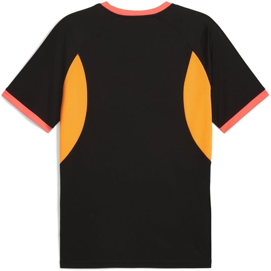Men's Puma Individualliga Graphic Jersey T-Shirt in Black/Glowing - Image 2