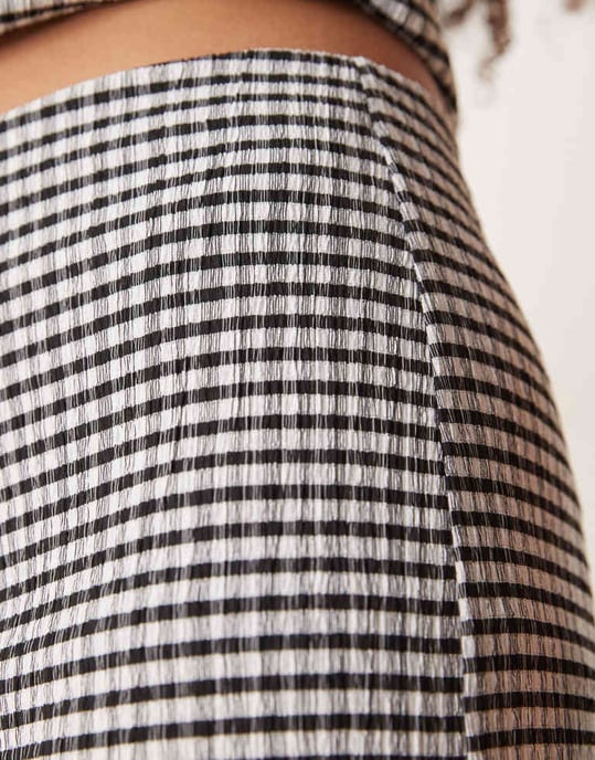 ASOS DESIGN vid benbyxa set i rutigt mönster - Image 4