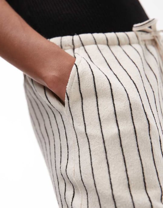 Topshop jerseyhandduk randbyxor i montryck - Image 3