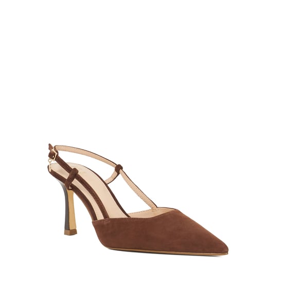 Dune Ladies Composure - Pointed Mid Heel Slingback Heels - Image 1