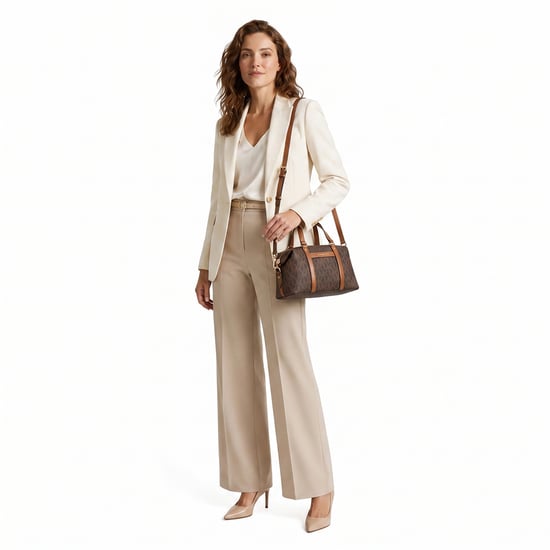 Beck Women's Satchel Bag with Removable Shoulder Strap 38H3GKNS1B - Image 3