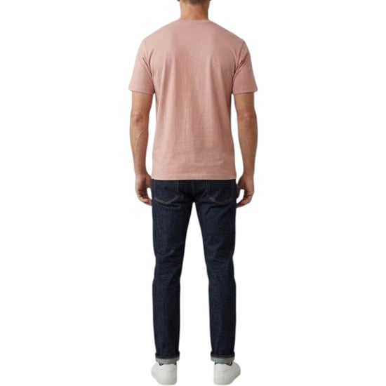 M&S Mens T Shirts Relax Fit Short Sleeve Pure Cotton Garment Dyed Oversized Top - Image 1