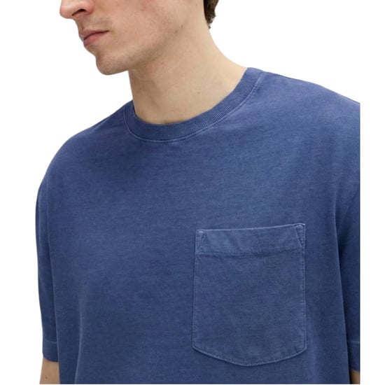 M&S Mens T Shirts Relax Fit Short Sleeve Pure Cotton Garment Dyed Oversized Top - Image 3