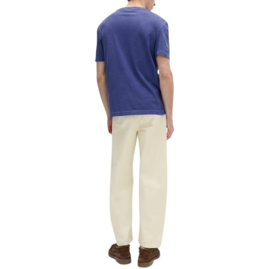 M&S Mens T Shirts Relax Fit Short Sleeve Pure Cotton Garment Dyed Oversized Top - Image 4