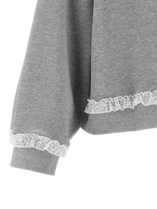 Ganni Gray Organic Cotton Sweatshirt - Image 4