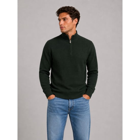 Matinique Lagoon half zip trui dark forest - Image 1