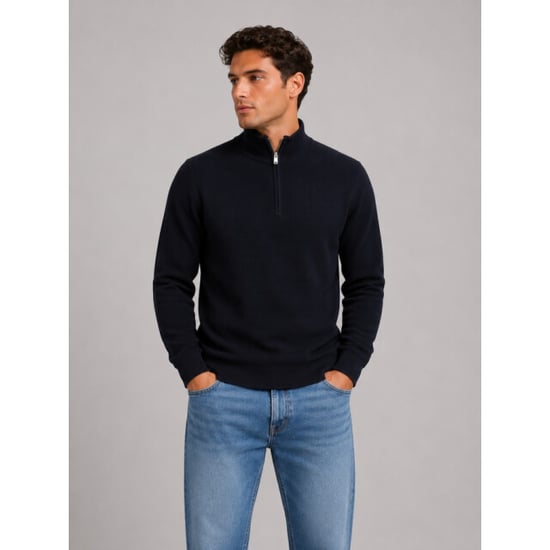 Matinique Lagoon half zip trui navy r - Image 1