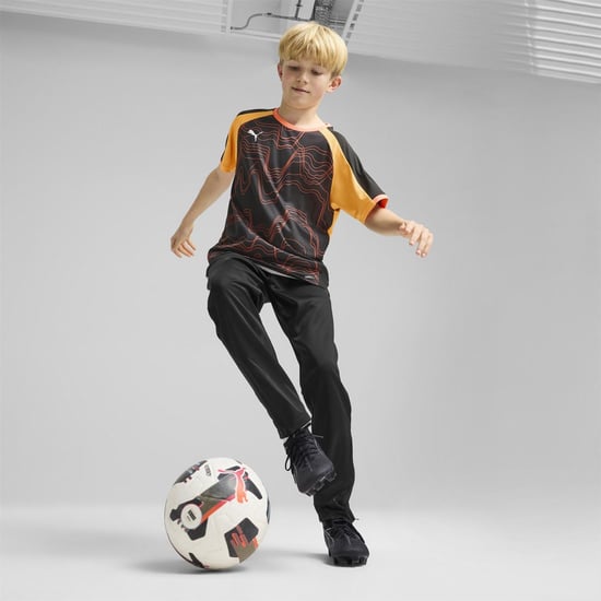 Boys Puma Individualliga Graphic Jersey Jr T-Shirt Unisex Kids in Black-Glowing - Image 6
