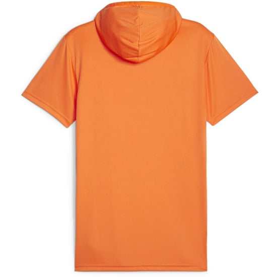 Men's Puma Hoops Team Short Sleeve Performance T-Shirt in Golden Poppy - Image 2