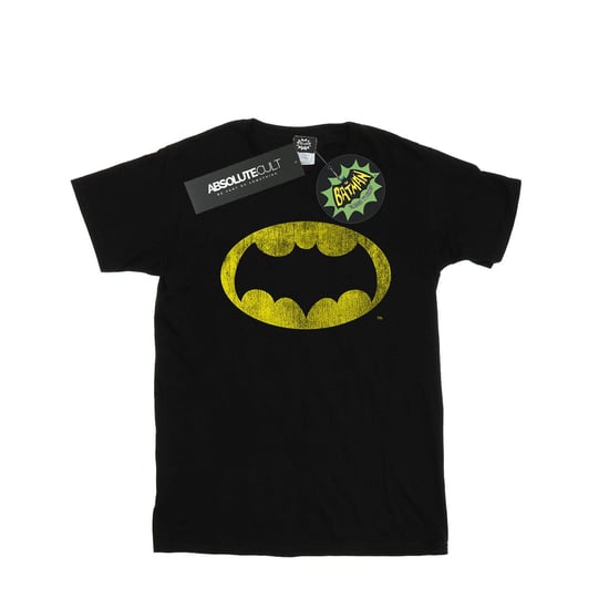 DC Comics Mens Batman TV Series Distressed Logo T-Shirt (Black) - Image 2