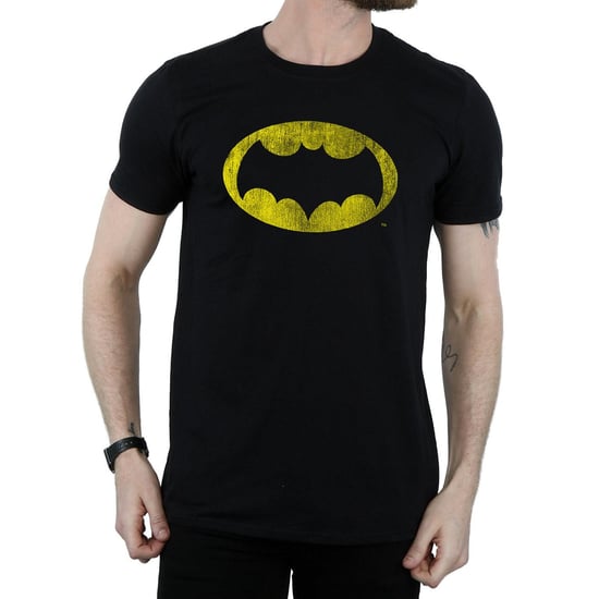 DC Comics Mens Batman TV Series Distressed Logo T-Shirt (Black) - Image 3