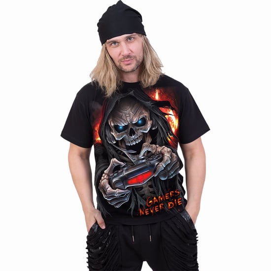Spiral Unisex volwassen Respawn T-Shirt (Zwart) - Image 1