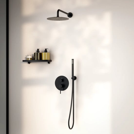 Mirlux Inbouw regendouche daro mat met thermostaatkraan 25 cm - Image 1