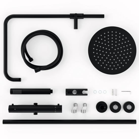 Mirlux Regendouche valo mat met thermostaatkraan 25 cm - Image 5