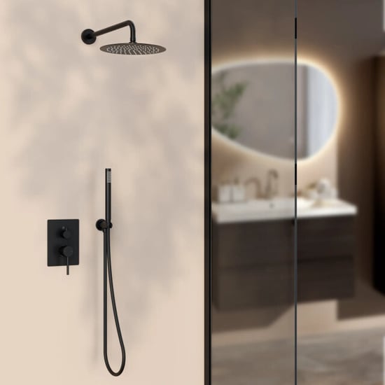 Mirlux Inbouw regendouche riva mat met thermostaatkraan 25 cm - Image 5