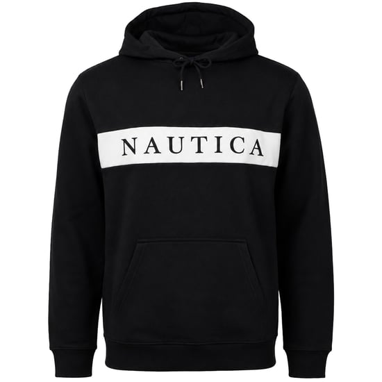 Nautica Serge Oh Mens Black Hoodie - Image 1