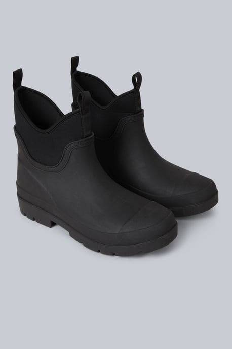 'Bailey' Men's Wellies with Sturdy Sole Water Resistant Boots Black - Image 1