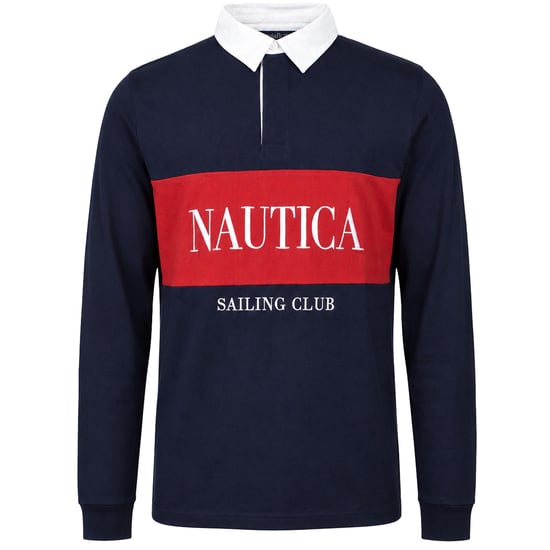 Nautica Murray Mens Dark Navy Rugby Shirt - Image 1