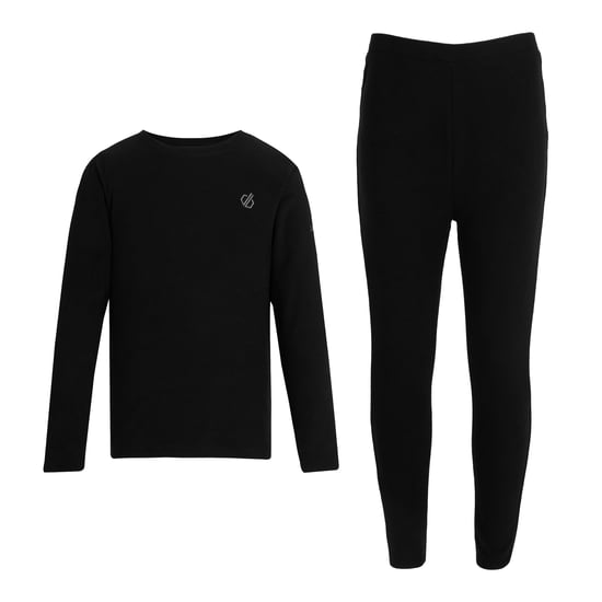 Dare 2B Childrens/Kids Plain Thermal Base Layer Set (Black) - Image 2