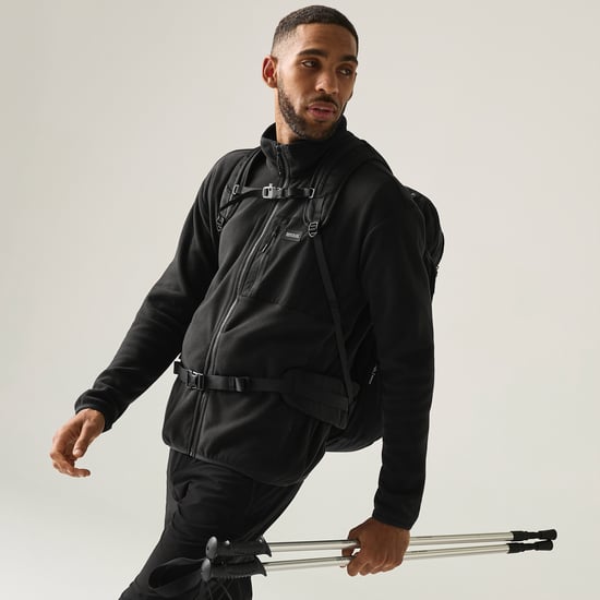 Regatta Adults Fleece frankie Zip Fastening black - Image 4