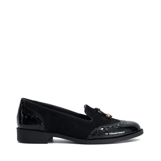 Dune Ladies Gema - Suede Tassel Brogue Slippers - Image 2