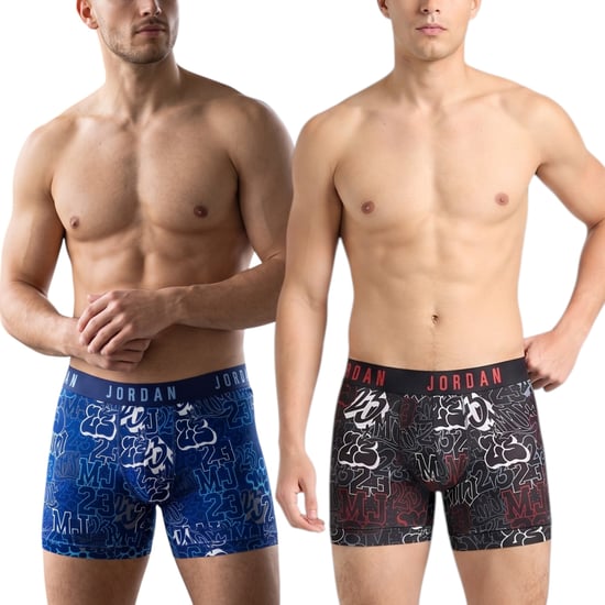 Nike Mens Boxer Brief Jordan Flight Stretch Micro Printed Dri-Fit Soft Underwear - Image 2