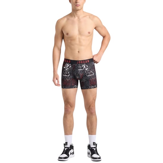 Nike Mens Boxer Brief Jordan Flight Stretch Micro Printed Dri-Fit Soft Underwear - Image 3