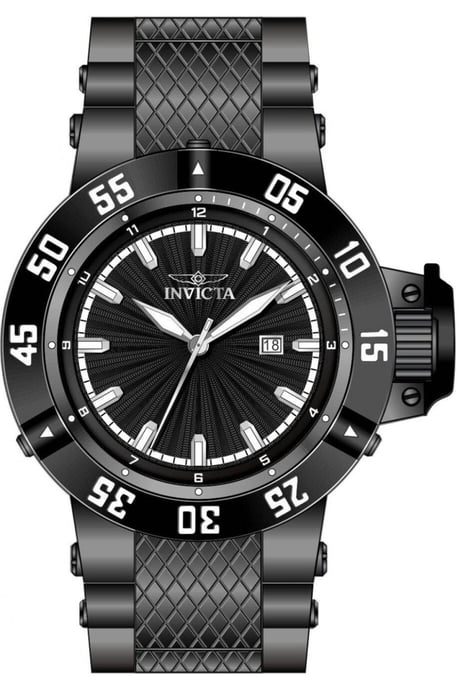 Invicta Subaqua 50794 Herenhorloge - Quartz Uurwerk - Roestvrij Staal met Zwarte Wijzerplaat - 50 mm - Image 1