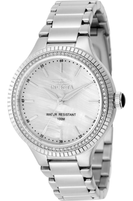 Invicta Angel 50648 Women's Watch - Quartz Movement - Stainless Steel with Pearl Dial - 38 mm - Image 1