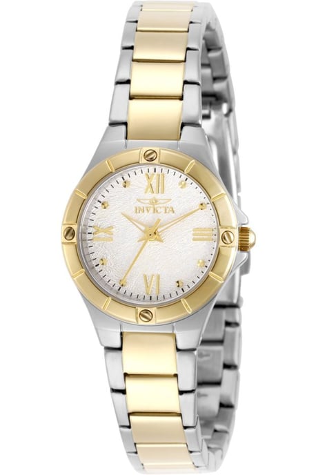 Invicta Wildflower 50390 Damklocka - Kvartsurverk - Rostfritt Stål med Silverkiva - 26 mm - Image 1