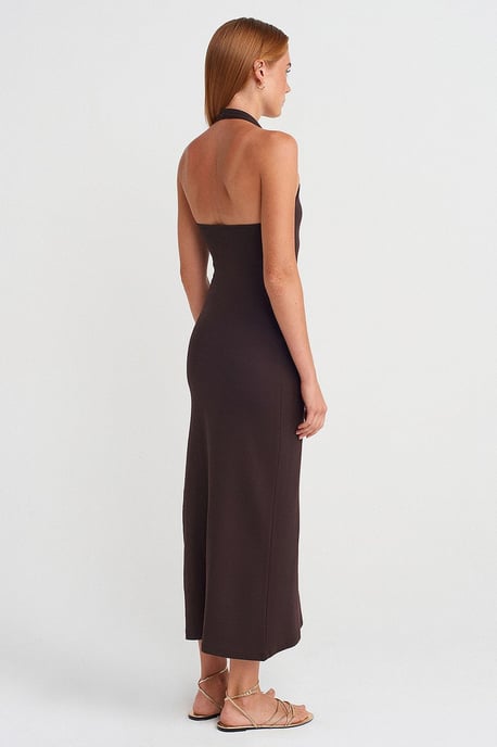 Women's Halter Neck Bodycon Midi Dress - Image 2