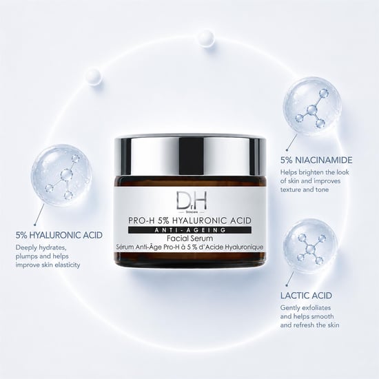 Dr H Pro-H 5% Hyaluronic Acid Anti-Ageing Facial Serum 30ml - Image 2