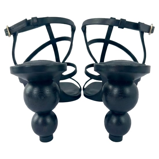Cult Gaia Sphere Heel Stilettklack i Svart Läder - Image 6
