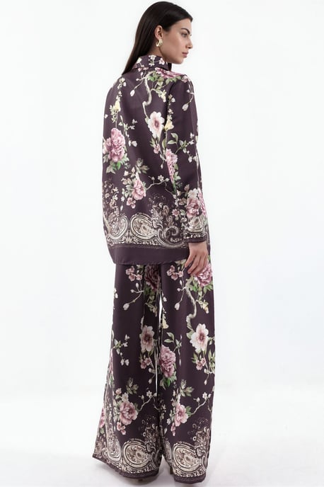 Bloemig Shirt En Wijde Broek Set - Image 3