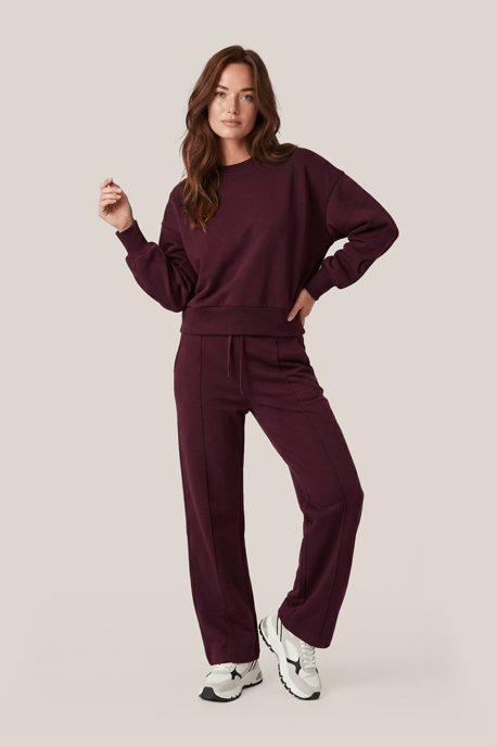 Caroline Tensen Iona Sweater Aubergine - Image 1