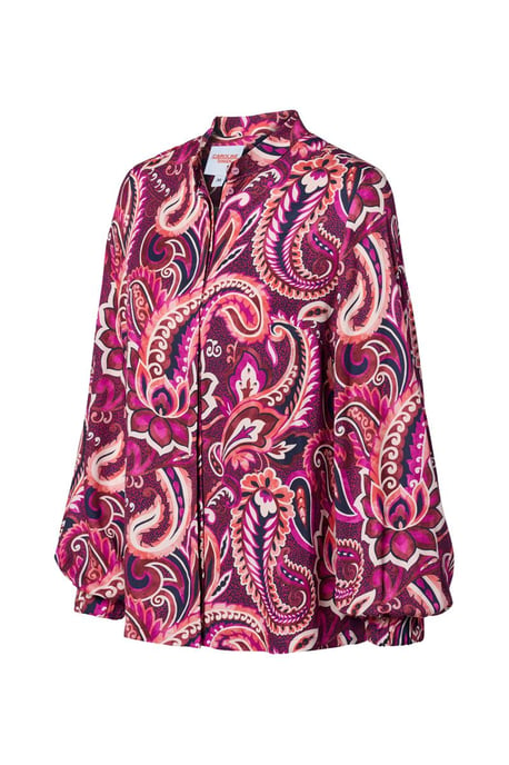 Caroline Tensen Chelsea Print Blouse Magenta / Multi - Image 4