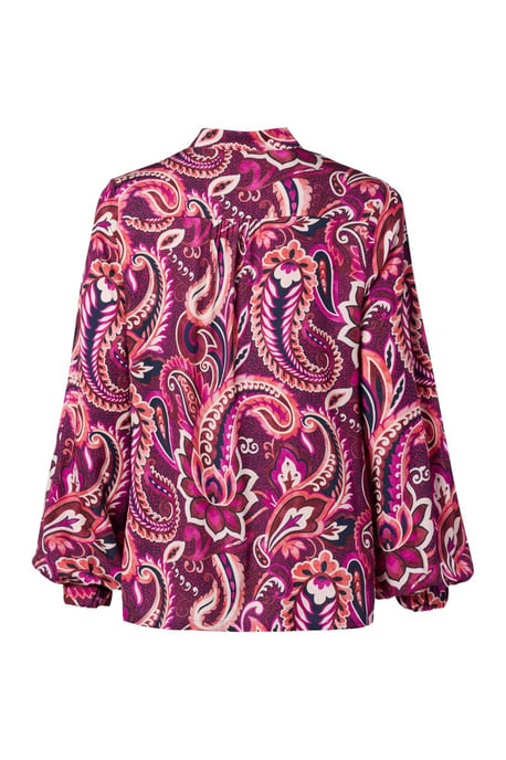 Caroline Tensen Chelsea Print Blouse Magenta / Multi - Image 5