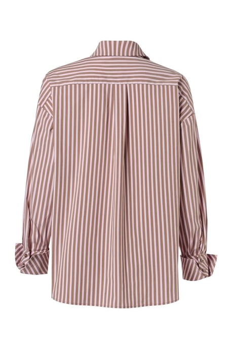 Caroline Tensen Birmingham Streep Blouse Bruin / Roze - Image 5