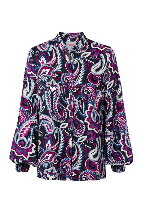 Caroline Tensen Chelsea Print Blouse Navy / Multi - Image 3